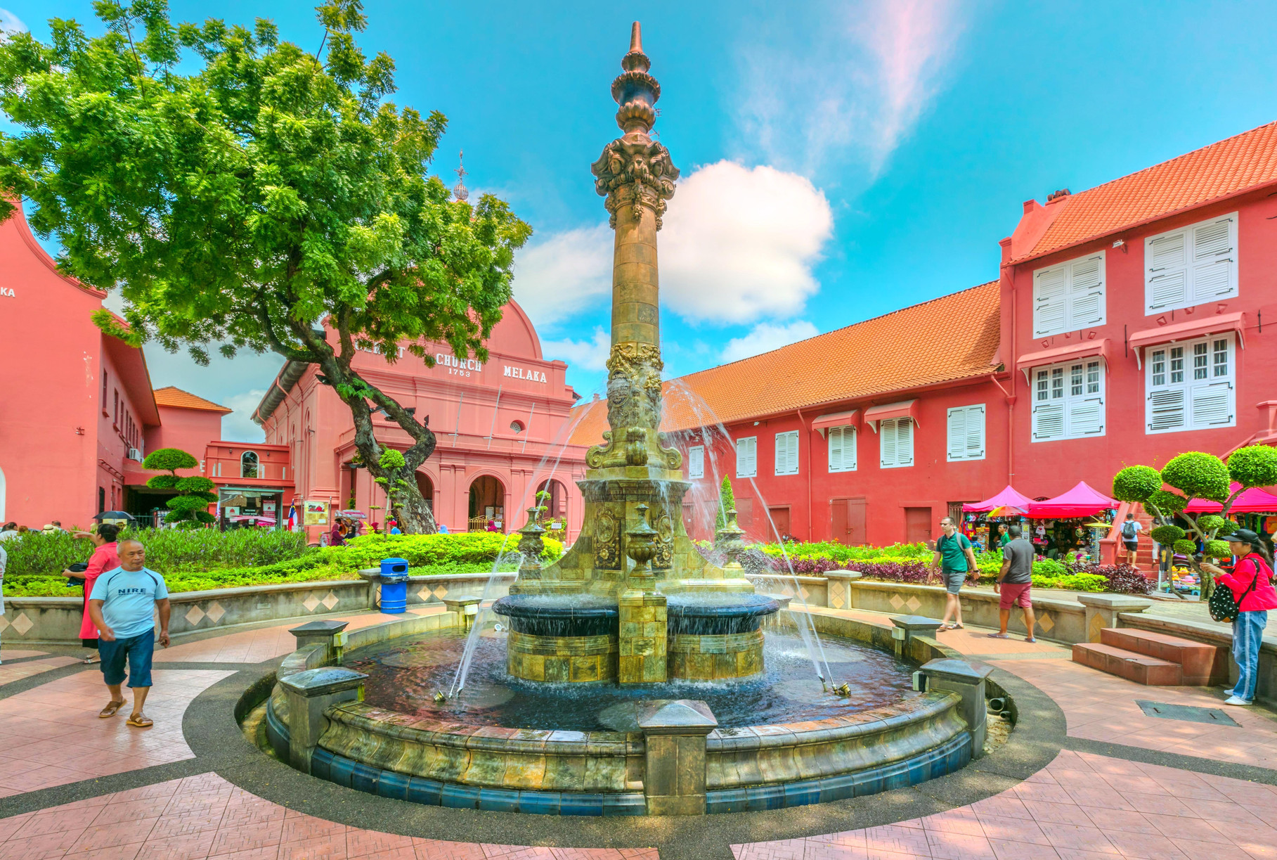 Victoria Fountain in Melaka's Dutch Square